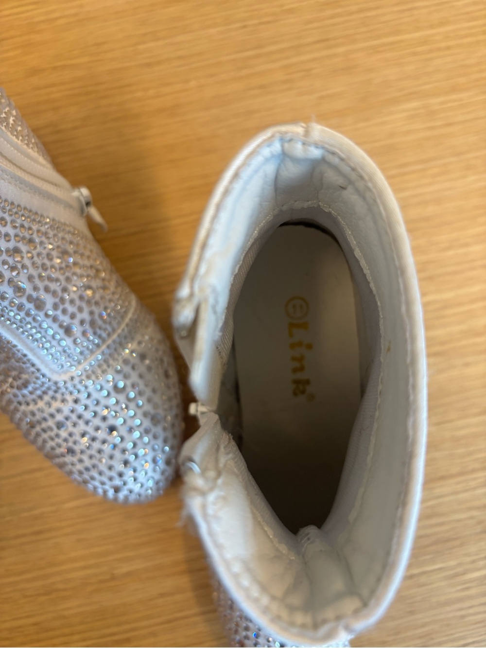 Silver Crystal-Embellished Ankle Boots - Picture 3 of 3
